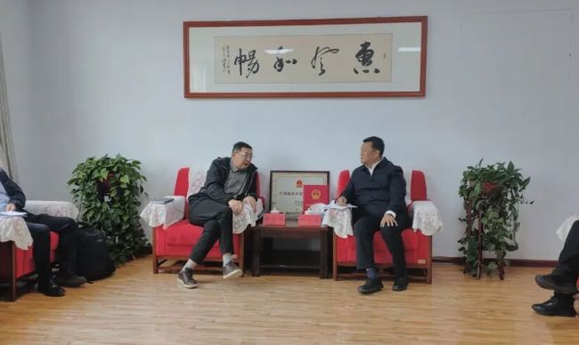 李正业会见中国农业机械化科学研究院郝宏伟、史加波一行